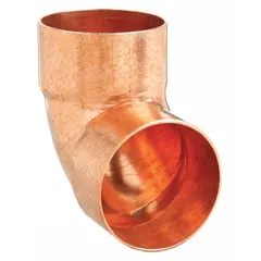 Wrot copper sweat fitting elbow with cup x FTG connections for 6-inch CTS copper tubing. Used to join two tubes at a 90-degree angle via soldered joints in plumbing, HVAC, and industrial piping systems.