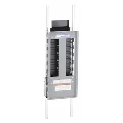 400 A main lug convertible panel interior with copper bus, accepting EDB/EDG/EDJ circuit breakers. Dimensions: 46 in high by 10 7/16 in wide. Suitable for use as a panelboard interior in electrical distribution systems.