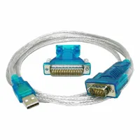 MONOPRICE USB Cable: Type A End 1, DB9 End 2, Silver, 70 in Lg, 2.0 USB Specification, USB Cable (MPN 2067)