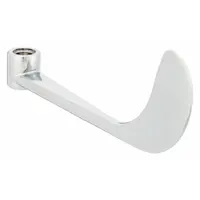Chrome-finished brass wristblade handle designed for Commander Faucets Series. Controls hot/cold water temperature. Includes index buttons and screws for installation. Suitable for commercial and institutional washrooms requiring wrist-operated faucet control