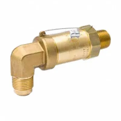 MUELLER Pressure Relief Valve: Angle, 70 psi to 450 psi, 1/2 in Male NPT - Refrigeration Pressure Relief Valves