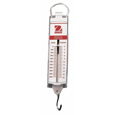 OHAUS Mechanical Hanging Scale: g, 1 g, Analog Linear - Mechanical Hanging Scales