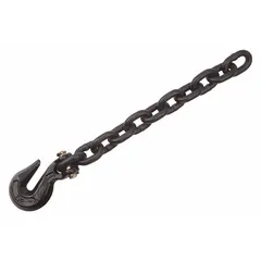 PEERLESS Straight Chain: 3/8 in Trade Size, 80 Chain Grade, Alloy Steel, 7,100 lb Working Load Limit (MPN H3340-5624). Key specifications — Brand: PEERLESS; Hook Type Included: Grab Hook.