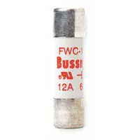 Semiconductor Fuse: FWC Series, Fast-Acting, 12 A, 600 V AC, 700 V DC DC Volt Rating, Non-Indicating (MPN FWC-12A10F)