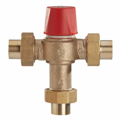 Watts 1/2 LF 1170-US Brass Thermostatic Mixing Valve, 1/2 in - Point-of-Source Mixing Valves