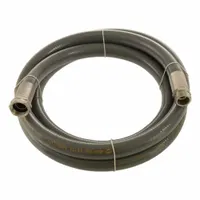 Suction and Discharge Hose: 3/4 in Hose Inside Dia., 100 ft Hose Lg, 150 psi, Grey, MGHT x FGHT (MPN K6158-12-100MF-SS)