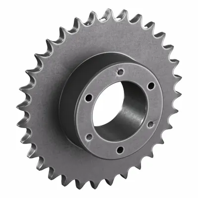 TRITAN Sprocket: For 50 Chain, 32 Teeth, 6.376 in Pitch Dia, 6.72 in Outside Dia - Size 50 Bushed-Bore Roller Chain Sprockets