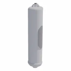 Pre-treatment pack for tap water feed sources, using activated carbon material to reduce chlorine and particles. Designed to protect downstream purification systems in laboratory and industrial water treatment applications.