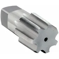This OSG general purpose pipe tap is designed for cutting internal NPT or ANPT tapered threads in pipe and conduit fittings. With a 1 1/2"-11.5 thread size and 7-flute configuration, it facilitates chip evacuation in through-hole applications. Suitable for use in steel, stainless steel, and other metals, it is commonly employed in industrial plumbing, hydraulic systems, and gas line installations requiring a leak-proof seal