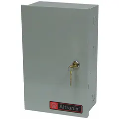 This power supply board with steel enclosure converts 115V AC input to 24V AC output at 7A. Suitable for powering low-voltage devices in access control, security, and industrial systems.