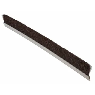 TANIS Strip Brush: 1 in Bristle Trim Ht, 0.008 in Bristle Dia, 6 ft Overall Lg - Non-Abrasive Horsehair Strip Brushes with Rigid Direct-Mount Backing