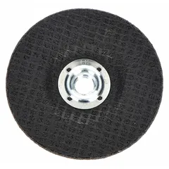 This depressed center cut-off wheel is designed for cool cutting on carbon and stainless steel. It features a ceramic abrasive with 24 grit and measures 4-1/2" diameter by 1/8" thickness with a 5/8"-11 arbor hole. Suitable for metal fabrication, maintenance, and repair applications.