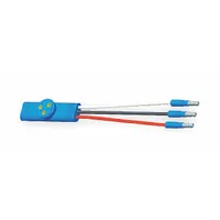 GROTE Pigtail: Sentry Light/Slim-Line 0.18 in Male Bullet, 3 Wires, 5 in Wire Lg, 4 Connectors (MPN 66904)