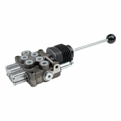 HYDRO CUSTOM Hydraulic Directional Control Valve: Four-Way / Three Positions - Manual Spool Monoblock Valves