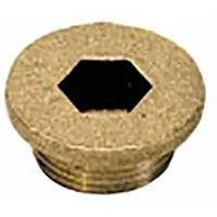 LEGRIS Plug: Cored Plug, C36000 Brass, 14 mm, Metric Threaded, 3,626 psi, 1/2 in Lg (MPN 0202 71 00)