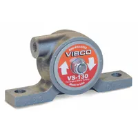 VIBCO Pneumatic Vibrator: 75 lbf, 10,500 vpm, 1/8 in NPT, VS, 67 dBA, Cast Iron, Continuous (MPN VS-130)