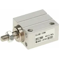 Compact Cylinder: 8 mm Bore Dia, 10 mm Stroke Lg, Non-Magnetic Piston, Basic Mount, Rotating Rod (MPN CUJB8-10S)