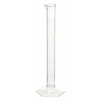 APPROVED VENDOR Graduated Cylinder: Polymethylpentene, 10 mL, 0.3 fl oz, To Contain (TC), Hexagon