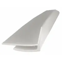 PVC outside corner trim for protecting and finishing wall corners in industrial and commercial settings. Linen white color, 0.025 in thickness, 8 ft panel length