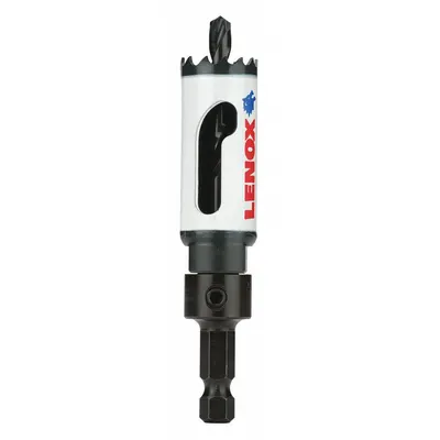 LENOX Hole Saw: 3/4 in Saw Dia., 4/5 Teeth per Inch, 1 7/8 in Max. Cutting Dp - Multi-Material-Cutting Hole Saws with Attached Arbor