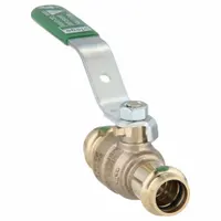VIEGA PROPRESS Manual Two-Way Ball Valve: 1/2 in Size, Bronze, Straight, Press x Press, Two-Piece (MPN 79920)