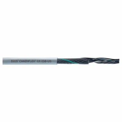 CHAINFLEX Control Cable: 20 AWG Conductor Size, 18 Conductors, PVC, Order by the Foot - Continuous Flexing Exposed Run Tray Cables