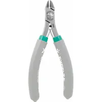 Hard Wire Cutters: Flush, Angled, 4 1/2 in Overall Lg, Std Cushion Grip, Less than 6 in (MPN C7245X)