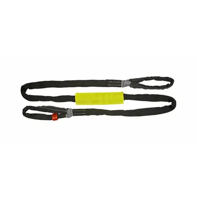 TOW-ALL Tuflex Recovery Strap: 20 ft Overall Hook Size, 20 ft Overall Lg, Gray - Tow Straps