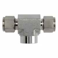 Compression x Compression x FNPT configuration. Compatible with Parker CPI fitting brands. Used for tube-to-pipe transitions in instrumentation systems requiring leak-tight connections