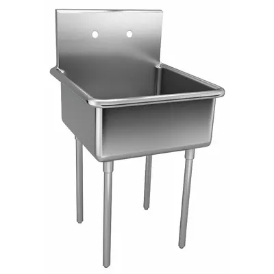 JUST MANUFACTURING NSFB124-2-J One-Bowl Freestanding Kitchen & Bar Sink - One-Bowl Freestanding Kitchen & Bar Sinks without Faucets