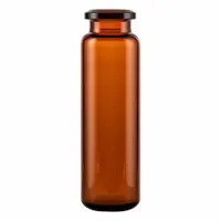QORPAK Borosilicate Headspace Vial: 20 mL, No Closure, 22.58 mm Body Dia, Round, Amber, Headspace (MPN 323677)