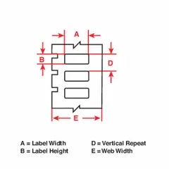Vinyl, white matte precut label roll cartridge for wire gauges 16 AWG to 10 AWG. Designed for use with IP Series printers and R4302 ribbon. Suitable for industrial wire and cable identification in panel building, electrical maintenance, and assembly applications.