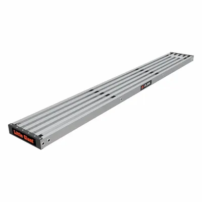 LITTLE GIANT Aluminum Ladder Plank, 8 ft Overall Length, 11 in Width - Ladder Planks