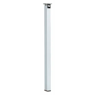 DETEX 90KR x 8FT Keyed Removable Mullion, Stainless Steel, 96 in H x 3 in W - Keyed Removable Mullions