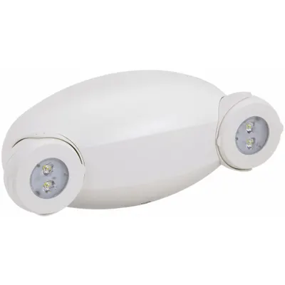 LITHONIA LIGHTING Emergency Light: LED, Damp Location Rated, 6.6 W Lamp Watt, 120 to 277V AC - Plastic Emergency Lights