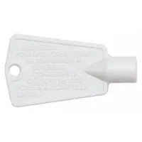 Replacement key for compatible FRIGIDAIRE refrigerators and freezers. OEM part designed to lock and unlock freezer doors. Suitable for use when original key is lost or broken