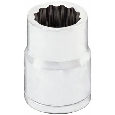 WESTWARD Socket: Metric, 3/8 in Drive Size, 11 mm Socket Size, 12-Point, Std, Chrome - 3/8" Drive Hand Sockets