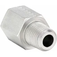 PARKER Metal Pipe Straight: Straight, Steel, 1/2 in x 1/2 in, 5,000 psi (MPN 1/2X1/2FHG4S)