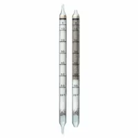 This hydrogen sulfide (H2S) gas detection tube is designed for use with DRAEGER Accuro pumps. It measures H2S concentrations from 5 to 60 ppm and is supplied in a 10-pack. Suitable for spot-checking toxic gas levels in industrial environments such as refineries, chemical plants, and wastewater facilities