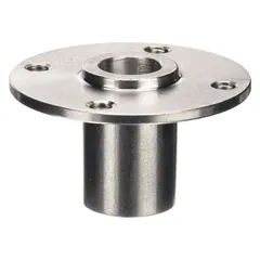 Round receptacle designed for use with 5/16 in diameter quick-release pins. Creates a secure, removable fastening point in jigs, fixtures, and material handling systems.