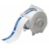 Pre-Cut Label Stock Roll: Notice, NOTICE Header, 2 1/4 in x 3 1/4 in, 3 1/4 in x 2 1/4 in, Vinyl (MPN 121554)