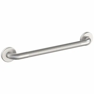WINGITS Wall Grab Bar: Straight, 36 in Lg, 1 1/4 in Dia, Stainless Steel - Anti-Microbial Grab Bars