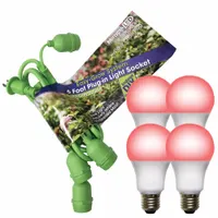 LED Grow Light Cord System: Bulb Included, For Bulb Type A, 120V AC, LED, Linkable, 40 W (MPN 602266)