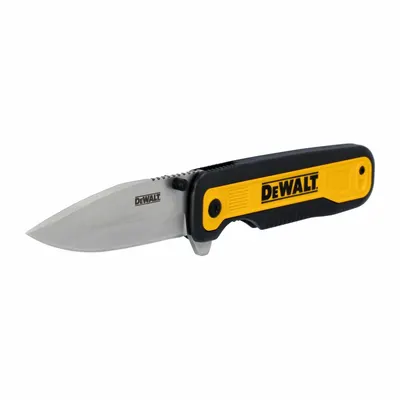 DEWALT Folding Knife: 3 1/4 in Blade Lg, 4 1/2 in Closed Lg, 7 3/4 in Overall Lg - Manually-Opening Folding Knives