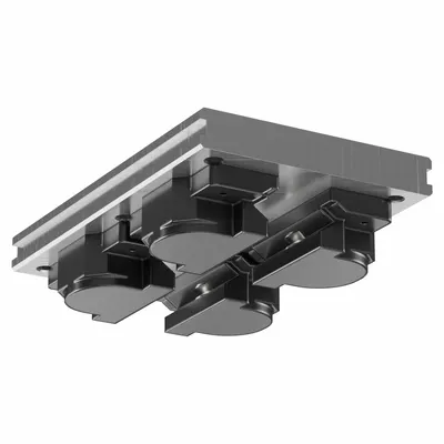 HEPCOMOTION Carriage: For 76 mm Rail Wd, Roller, GV3 Std Carriage, 54.7 mm Carriage Ht - HepcoMotion GV3 Roller Carriages