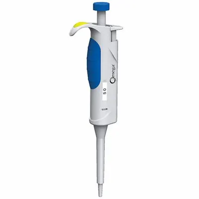 COLE-PARMER Single-Channel Pipettor: 1 Channels, 50 ul Capacity - Max - Single Channel Pipetters