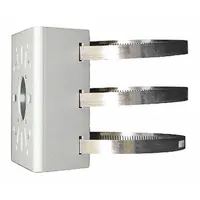 VISION Pole Mount: Screws, Pole, Steel, Waterproof, Outdoor, White, IVM-POLE1