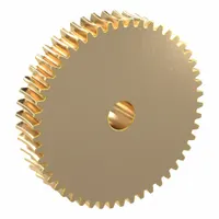 Worm Wheel: Reduction Ratio 50, Module m 1, Right Hand, 20° Pressure Angle, Aluminum Bronze (MPN AG1-50R1)