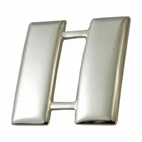 HEROS PRIDE Metal Rank Insignia: Capt. Bars - Smooth, 1 in, Silver, Metal, Rank Insignia, 1 PR (MPN 4426RN)