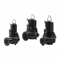 GRUNDFOS Sewage Ejector Pump: Cast Iron, Three Phase, 3 hp, 230 to 460V AC, 2 in Max. Dia. Solids (MPN 99030117)